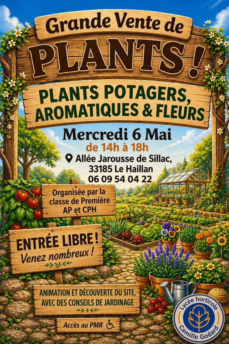 Lire la suite à propos de l’article Vente de Plants 6 mai 2026